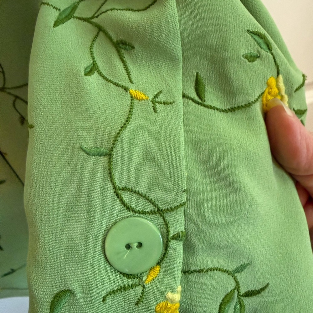 Vintage Rena Rowan Silk Embroidered Jacket - Picture 7 of 7